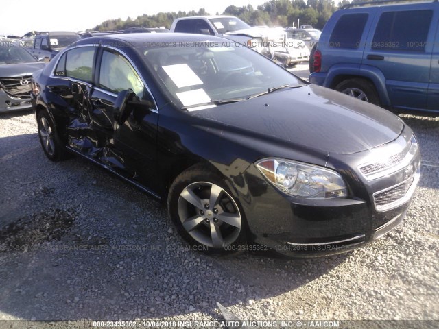 1G1ZC5EU7BF395035 - 2011 CHEVROLET MALIBU 1LT BLACK photo 1