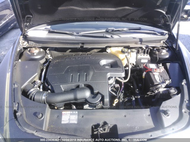 1G1ZC5EU7BF395035 - 2011 CHEVROLET MALIBU 1LT BLACK photo 10