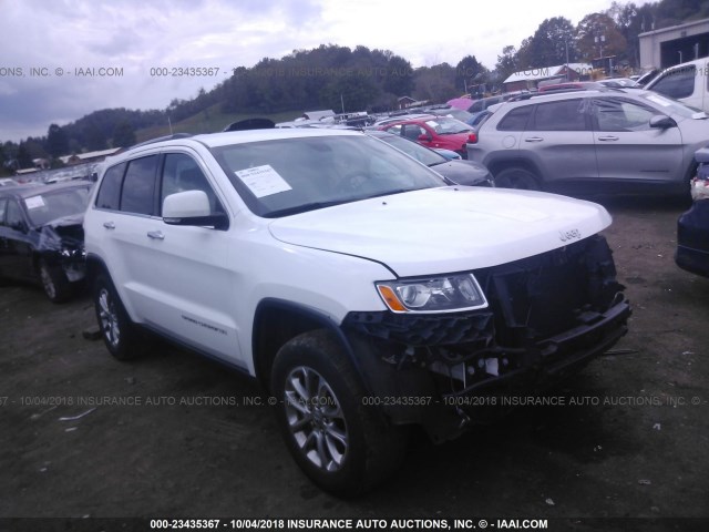 1C4RJFBGXEC571891 - 2014 JEEP GRAND CHEROKEE LIMITED WHITE photo 1