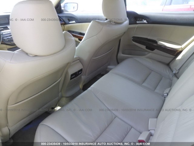 1HGCP2F84BA124675 - 2011 HONDA ACCORD EXL WHITE photo 8