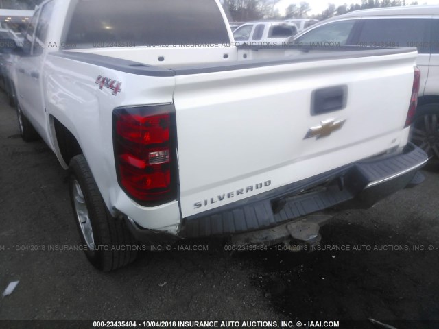 3GCUKREH0EG276552 - 2014 CHEVROLET SILVERADO K1500 LT WHITE photo 6