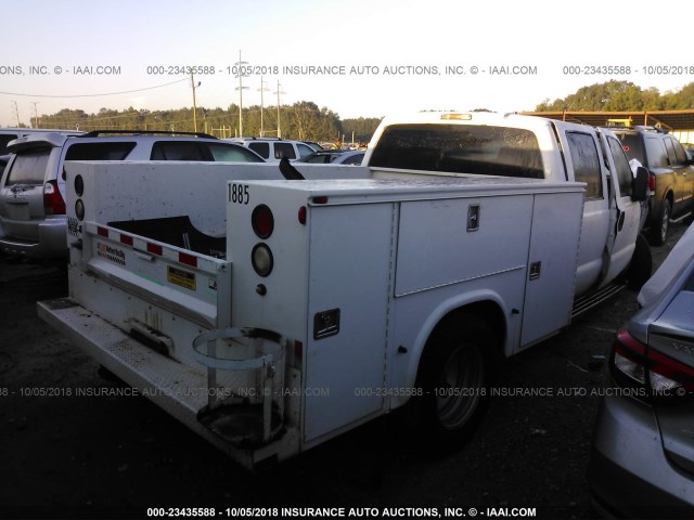 1FT8W3C63DEA51682 - 2013 FORD F350 SUPER DUTY WHITE photo 4