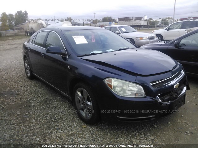 1G1ZH57B984214888 - 2008 CHEVROLET MALIBU 1LT BLUE photo 1