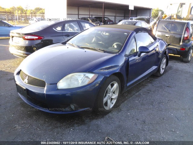 4A3AL25F59E031343 - 2009 MITSUBISHI ECLIPSE SPYDER GS BLUE photo 2