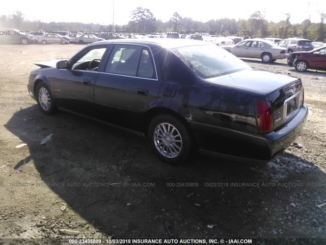 1G6KE57Y84U144285 - 2004 CADILLAC DEVILLE DHS BLACK photo 3