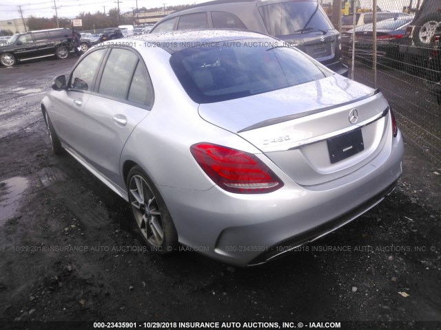 55SWF6EB4GU128144 - 2016 MERCEDES-BENZ C 450 4MATIC AMG SILVER photo 3