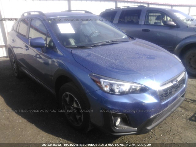 JF2GTACC0JH305648 - 2018 SUBARU CROSSTREK PREMIUM Կապույտ լուսանկար 1