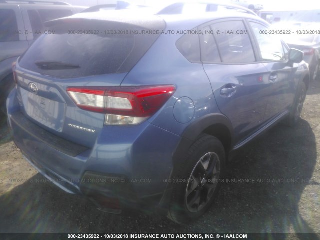 JF2GTACC0JH305648 - 2018 SUBARU CROSSTREK PREMIUM Կապույտ լուսանկար 4