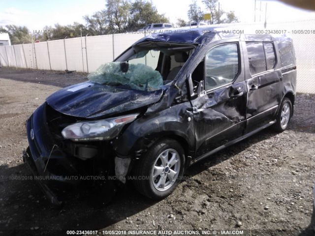 NM0GE9F70J1370219 - 2018 FORD TRANSIT CONNECT XLT BLACK photo 2