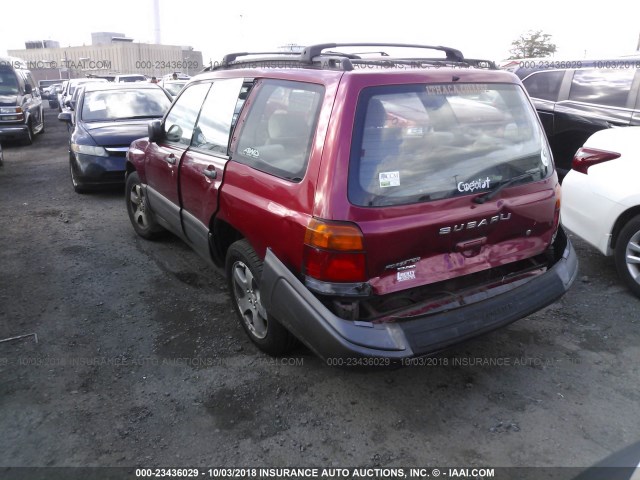 JF1SF6552XH713207 - 1999 SUBARU FORESTER S/S LIMITED RED photo 3