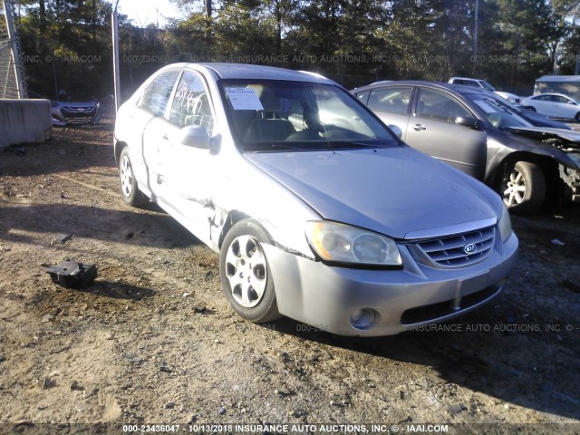 KNAFE121045015465 - 2004 KIA NEW SPECTRA LX/EX SILVER photo 1