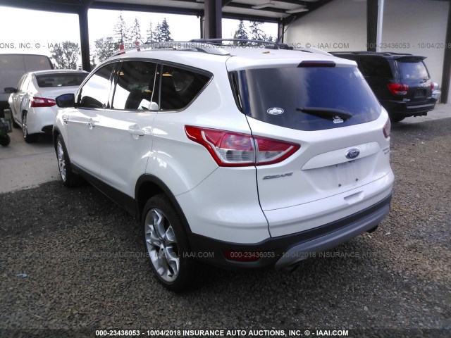 1FMCU9J98DUD55429 - 2013 FORD ESCAPE TITANIUM WHITE photo 3