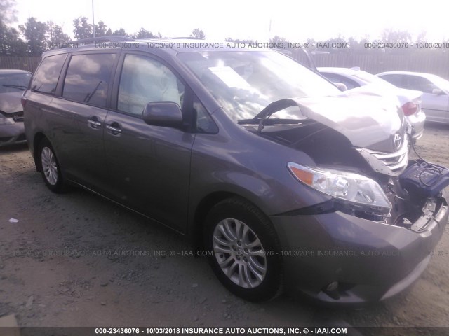 5TDYK3DC7FS628064 - 2015 TOYOTA SIENNA XLE/LIMITED GRAY photo 1