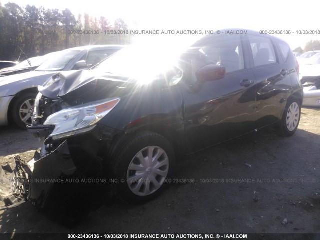 3N1CE2CP7FL366720 - 2015 NISSAN VERSA NOTE S/S PLUS/SV/SL/SR BLACK photo 2