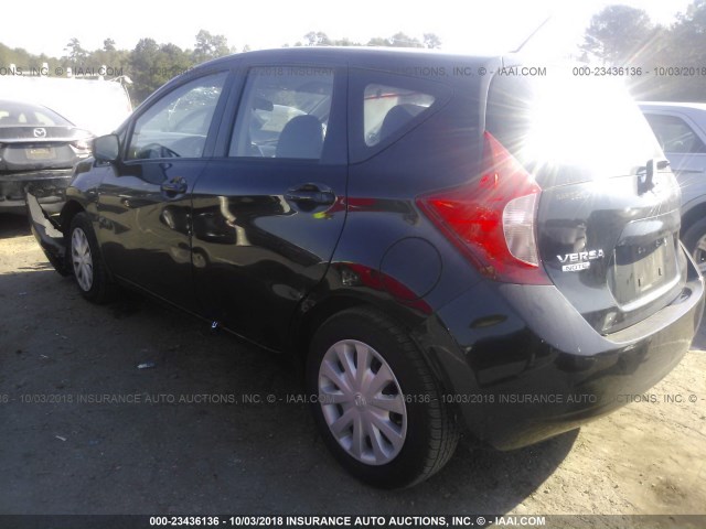 3N1CE2CP7FL366720 - 2015 NISSAN VERSA NOTE S/S PLUS/SV/SL/SR BLACK photo 3