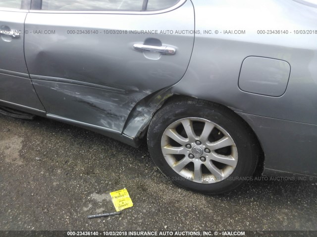 JTHBF30G120083509 - 2002 LEXUS ES 300 GRAY photo 6