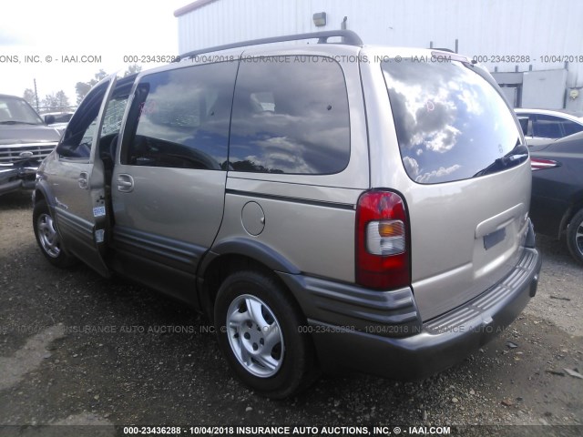 1GMDU03E24D141319 - 2004 PONTIAC MONTANA TAN photo 3