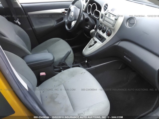 2T1KE40E19C001710 - 2009 TOYOTA COROLLA MATRIX S ORANGE photo 5