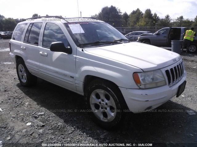 1J4GW58S32C260534 - 2002 JEEP GRAND CHEROKEE LIMITED WHITE photo 1