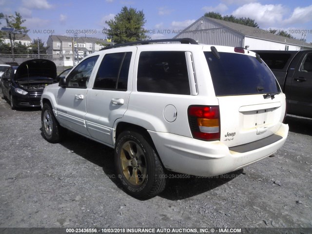 1J4GW58S32C260534 - 2002 JEEP GRAND CHEROKEE LIMITED WHITE photo 3