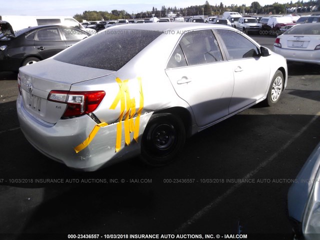 4T4BF1FK7CR228095 - 2012 TOYOTA CAMRY SE/LE/XLE ვერცხლისფერი ფოტო 4