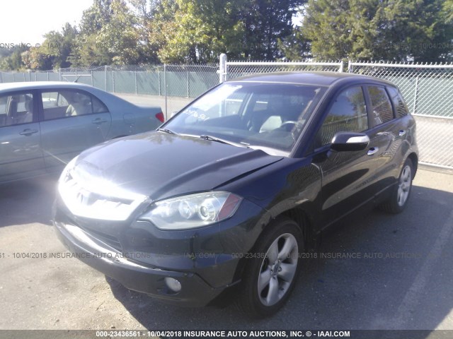 5J8TB18248A002988 - 2008 ACURA RDX BLACK photo 2