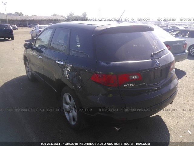 5J8TB18248A002988 - 2008 ACURA RDX BLACK photo 3