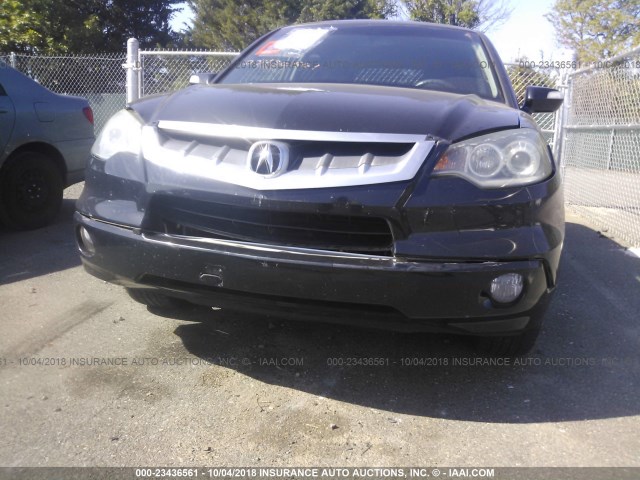 5J8TB18248A002988 - 2008 ACURA RDX BLACK photo 6