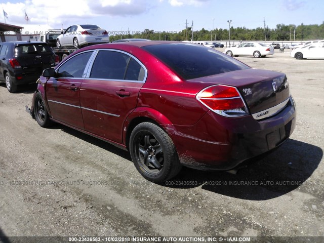 1G8ZS57B78F247928 - 2008 SATURN AURA XE MAROON photo 3