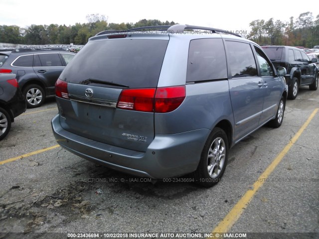 5TDBA22C34S013109 - 2004 TOYOTA SIENNA XLE/XLE LIMITED BLUE photo 4