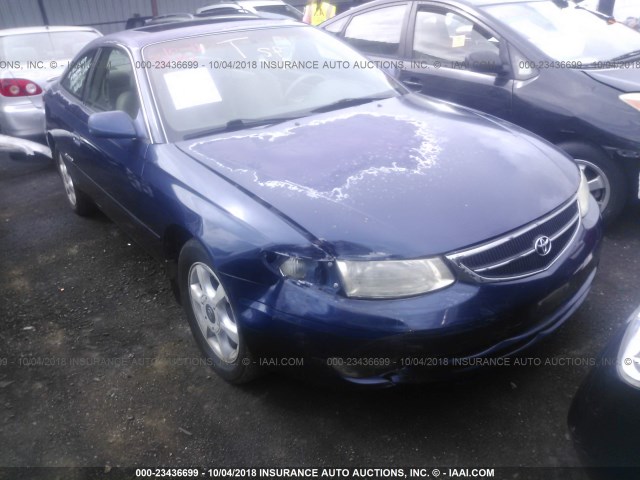 2T1CF22P11C455982 - 2001 TOYOTA CAMRY SOLARA SE/SLE მუქი ლურჯი ფოტო 1