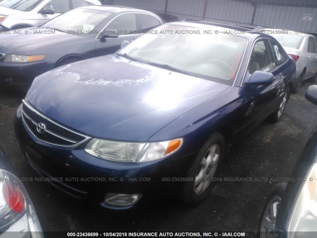 2T1CF22P11C455982 - 2001 TOYOTA CAMRY SOLARA SE/SLE მუქი ლურჯი ფოტო 2