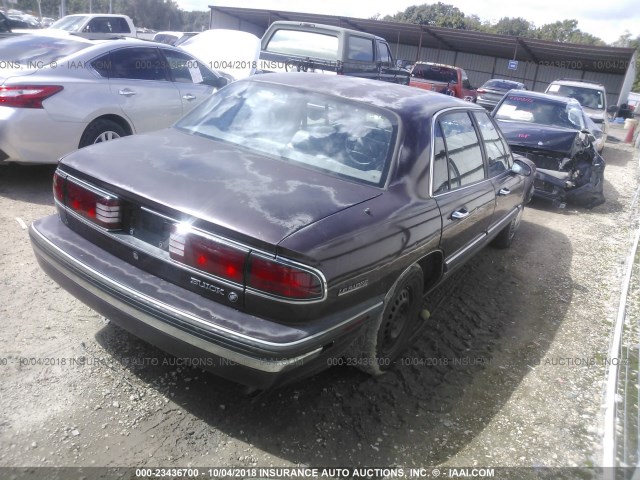 1G4HR52L0RH506922 - 1994 BUICK LESABRE LIMITED BURGUNDY photo 4