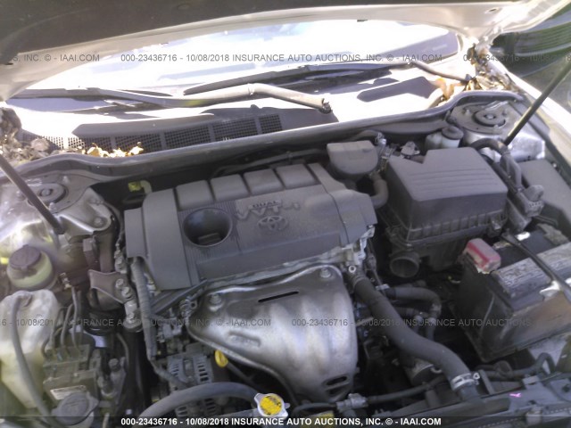 4T1BF3EK1BU185590 - 2011 TOYOTA CAMRY SE/LE/XLE 银色 照片 10