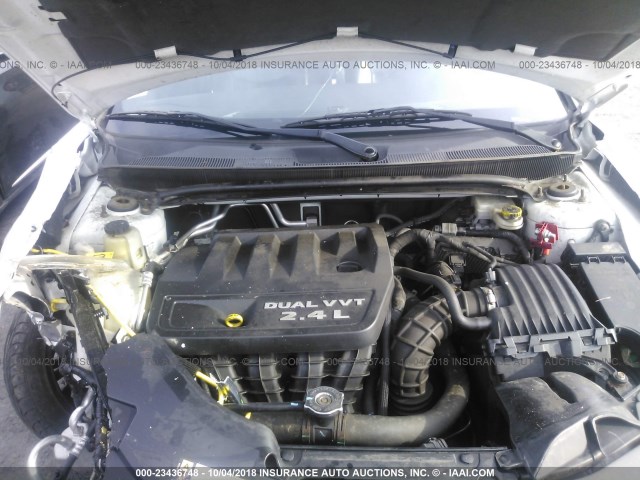 1C3BC2FB1BN572225 - 2011 CHRYSLER 200 LIMITED WHITE photo 10