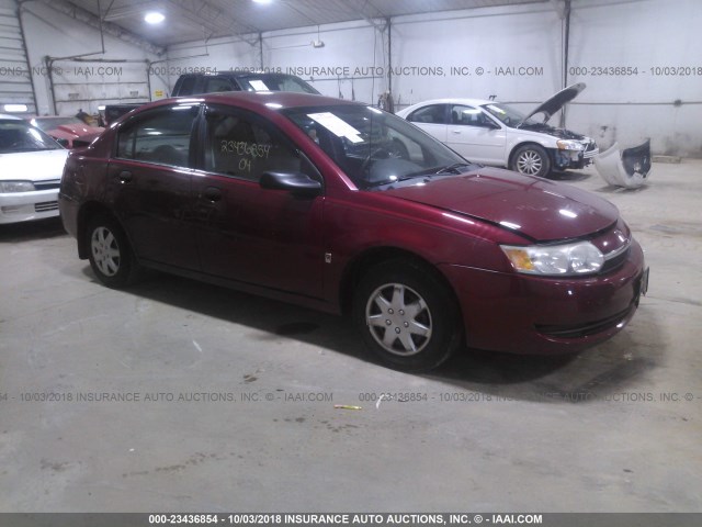 1G8AG52F34Z163123 - 2004 SATURN ION LEVEL 1 RED photo 1