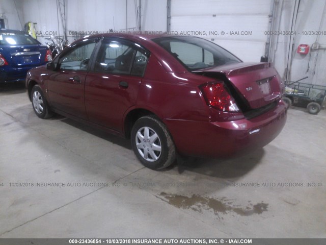 1G8AG52F34Z163123 - 2004 SATURN ION LEVEL 1 RED photo 3