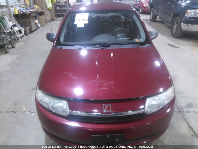 1G8AG52F34Z163123 - 2004 SATURN ION LEVEL 1 RED photo 6