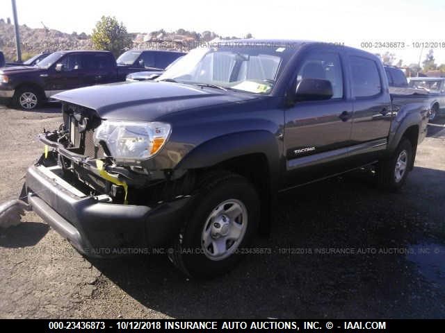 5TFJX4GN7DX026195 - 2013 TOYOTA TACOMA DOUBLE CAB 灰色 照片 2
