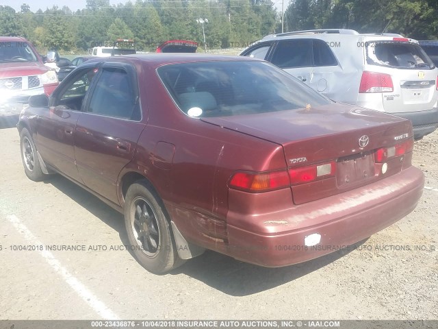 JT2BF22K3X0215361 - 1999 TOYOTA CAMRY LE/XLE RED photo 3