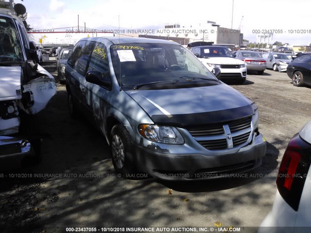 1D4GP25E55B359577 - 2005 DODGE CARAVAN SE Light Blue photo 1