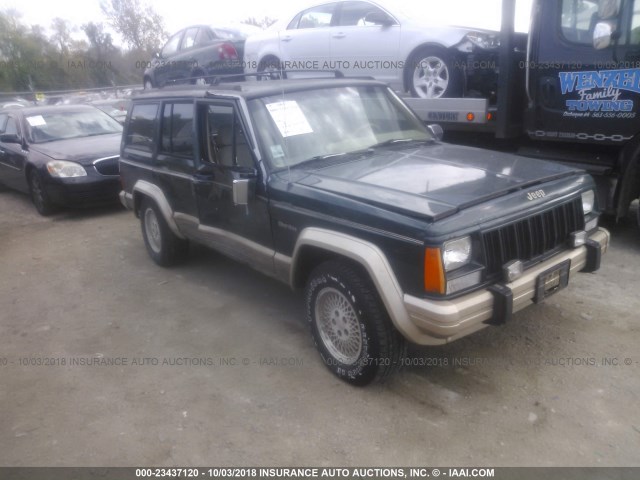 1J4FJ78S5PL508649 - 1993 JEEP CHEROKEE COUNTRY GREEN photo 1