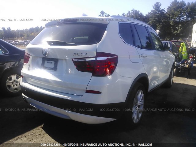 5UXWX5C5XBLW14287 - 2011 BMW X3 XDRIVE28I WHITE photo 4