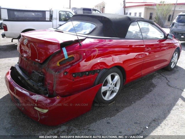 4T1FA38P47U120196 - 2007 TOYOTA CAMRY SOLARA SE/SLE წითელი ფოტო 4