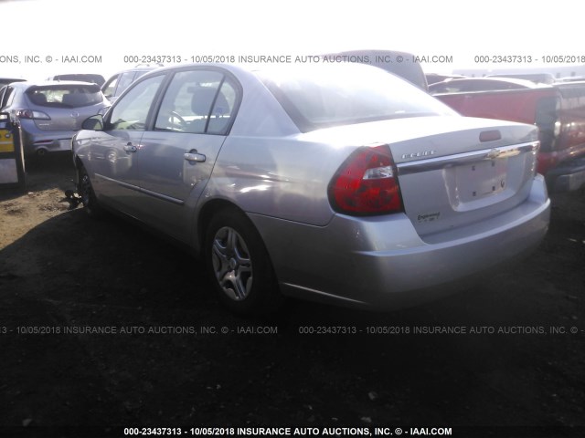 1G1ZS58F07F132618 - 2007 CHEVROLET MALIBU LS Gümüş foto 3