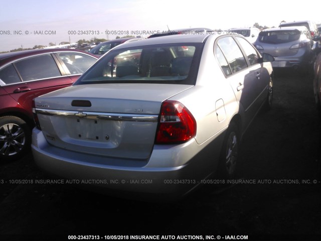 1G1ZS58F07F132618 - 2007 CHEVROLET MALIBU LS Gümüş foto 4
