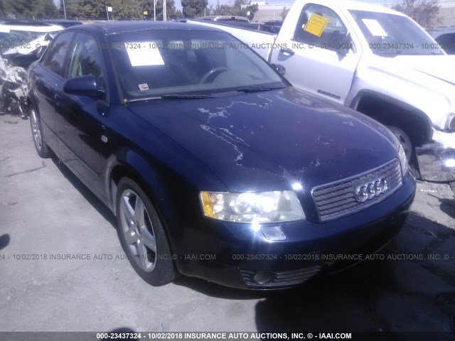 WAUJC68E94A149485 - 2004 AUDI A4 1.8T Dark Blue photo 1