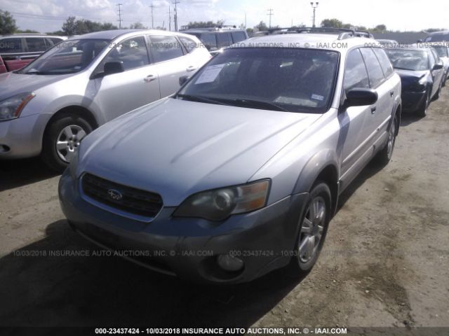 4S4BP61C857332181 - 2005 SUBARU LEGACY OUTBACK 2.5I SILVER photo 2