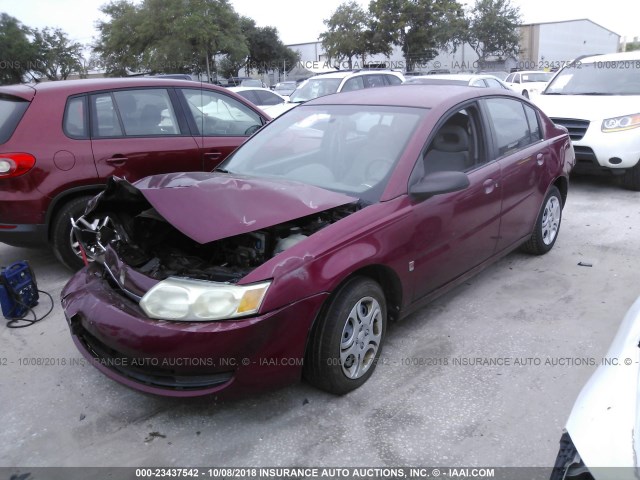 1G8AJ52F74Z183716 - 2004 SATURN ION LEVEL 2 红色 照片 2