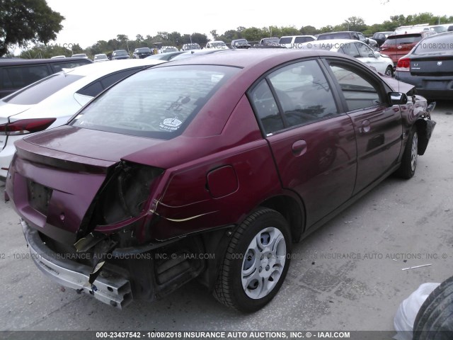 1G8AJ52F74Z183716 - 2004 SATURN ION LEVEL 2 红色 照片 4